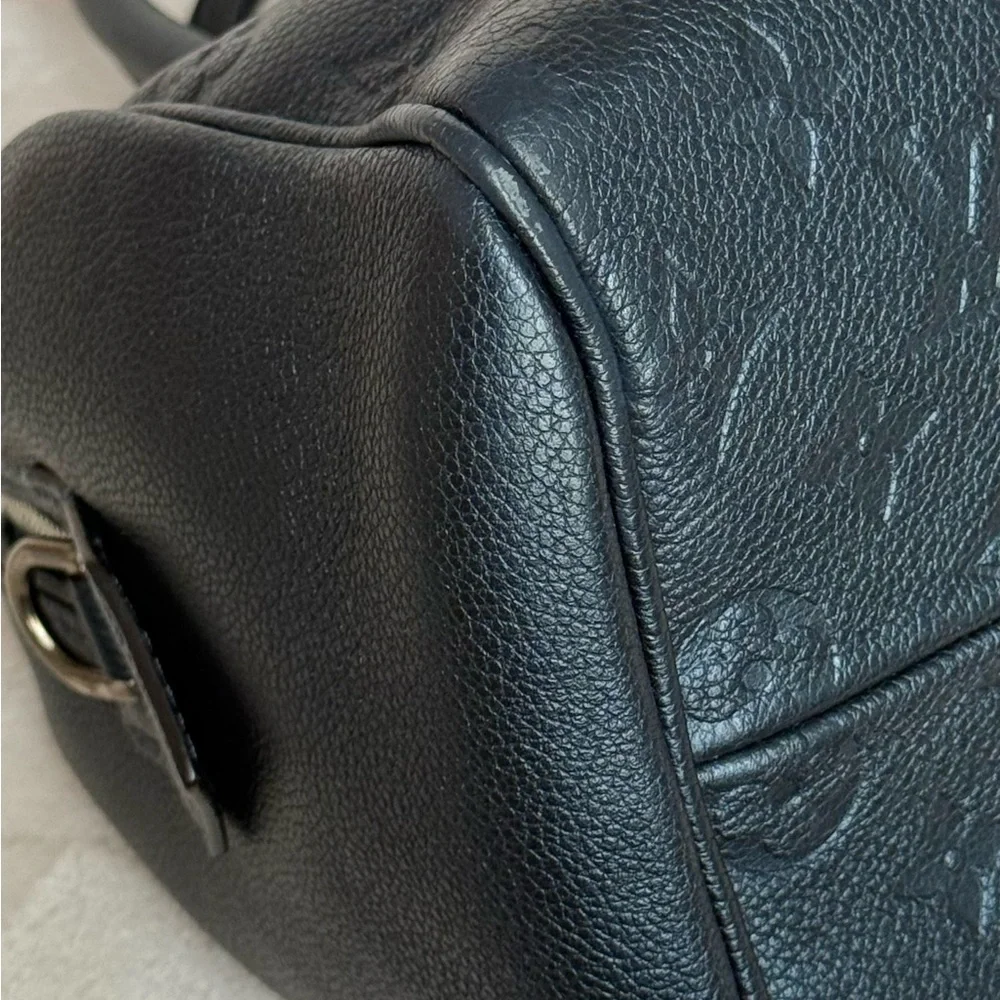 Louis Vuitton Monogram Empreinte Speedy Bandouliere 25 M43740 Dark blue - Picture 14 of 16